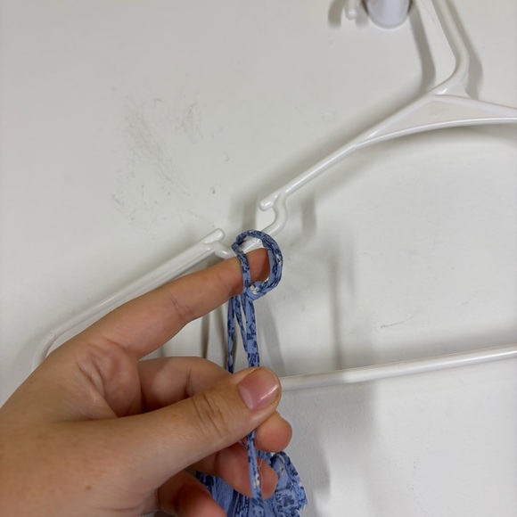 Abercrombie Floral Tie Strap Midi Dress Size Large - Picture 7 of 9